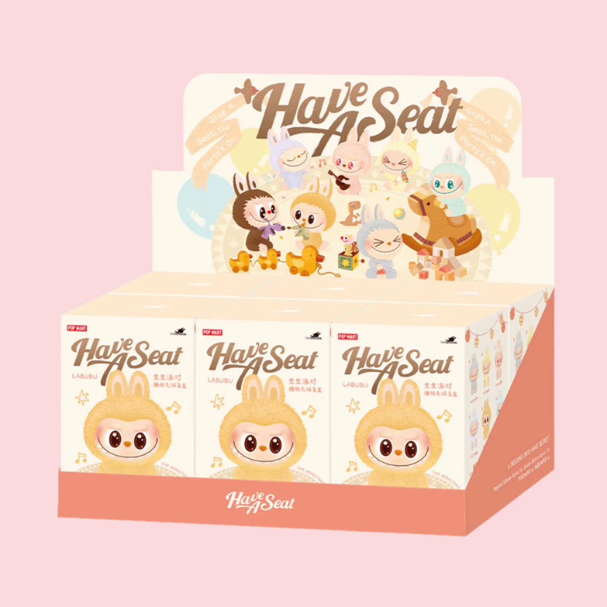 The Monsters Have a Seat Series Plush Pendant Blind Box