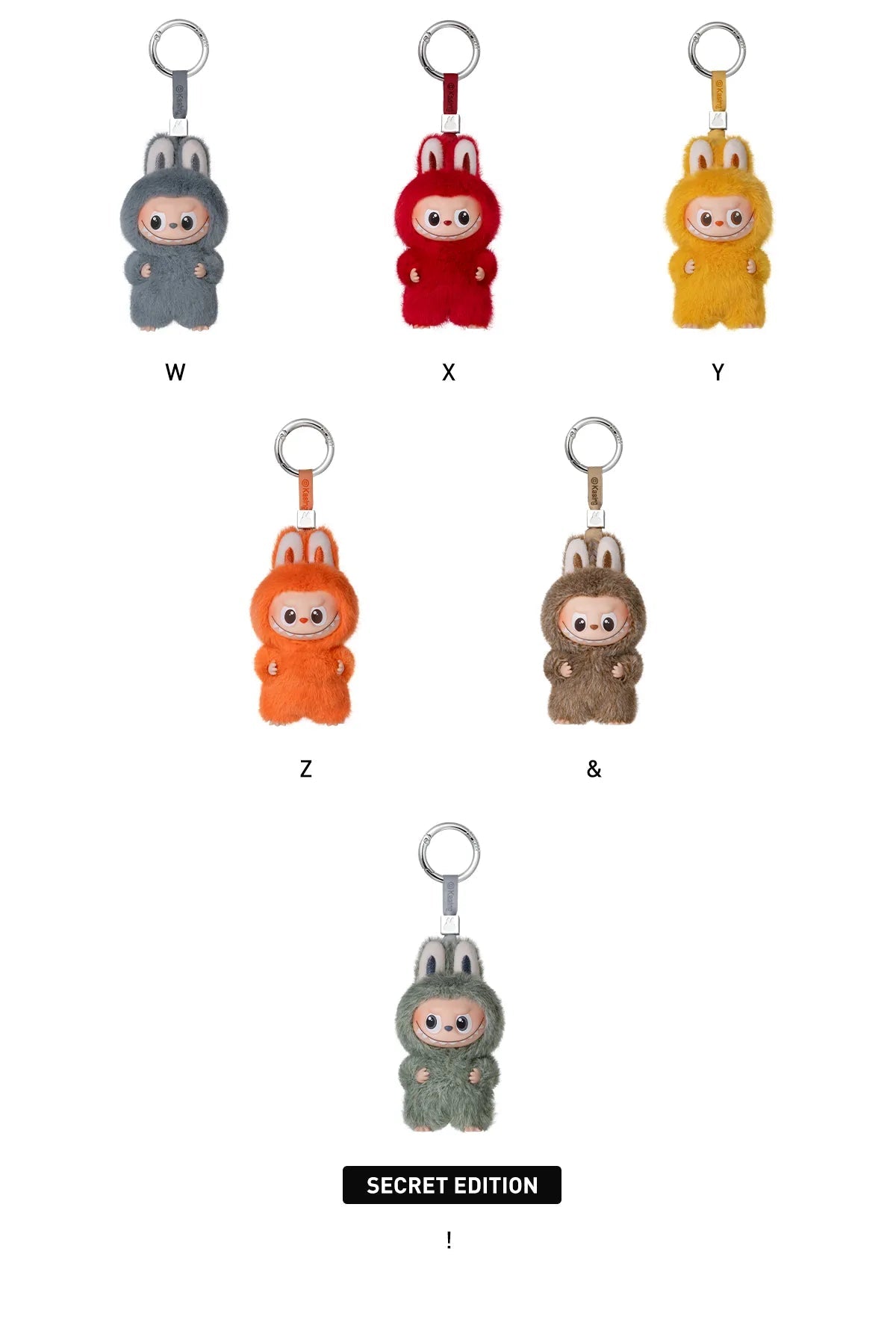 The Monsters LABUBU Pin For Love Series Vinyl Plush Pendant Blind Box (N - Z) - Collectique
