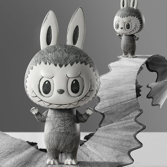 The Monsters MEGA LABUBU 400% Sketch - Collectique