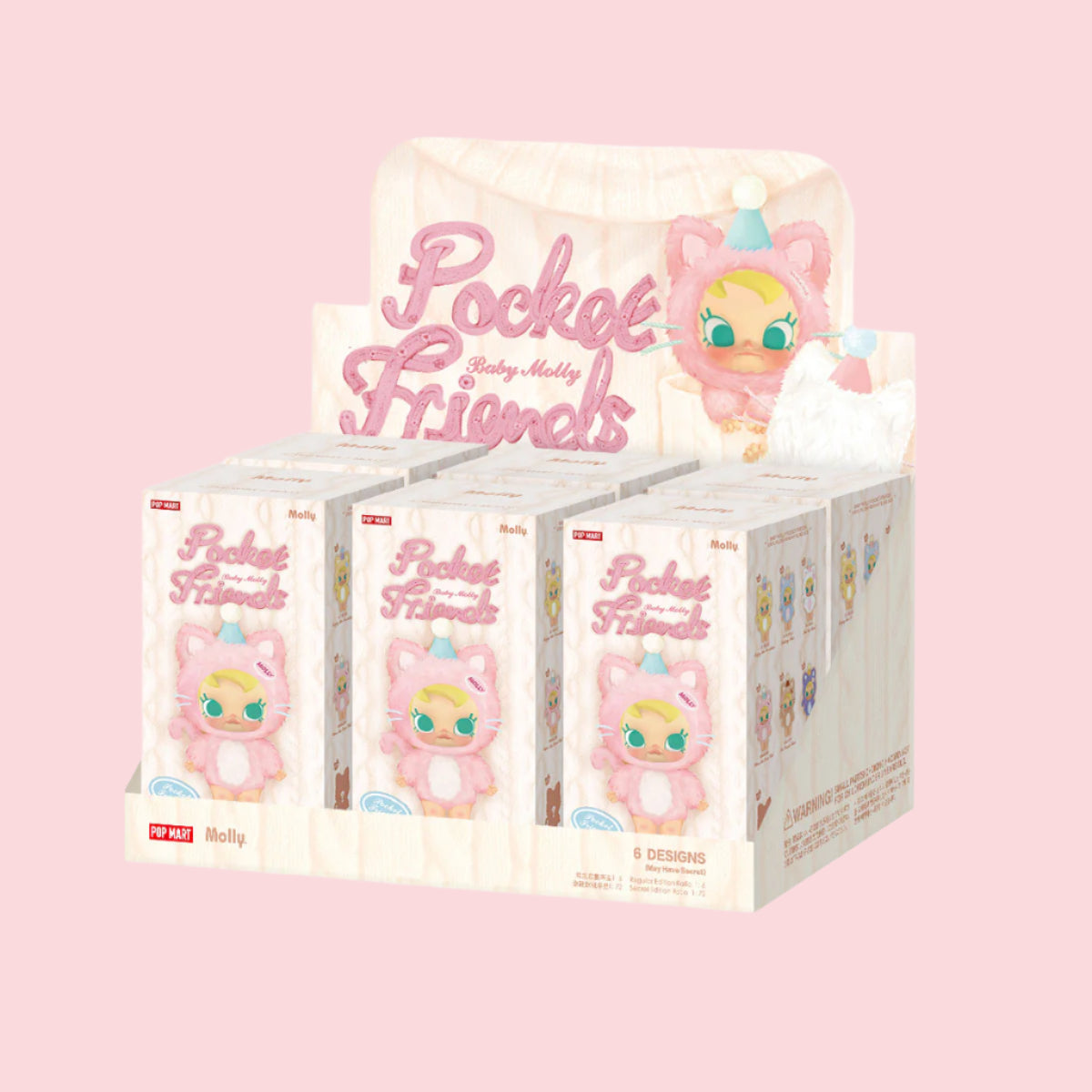 Baby Molly Pocket Friends Series Vinyl Plush Pendant Blind Box
