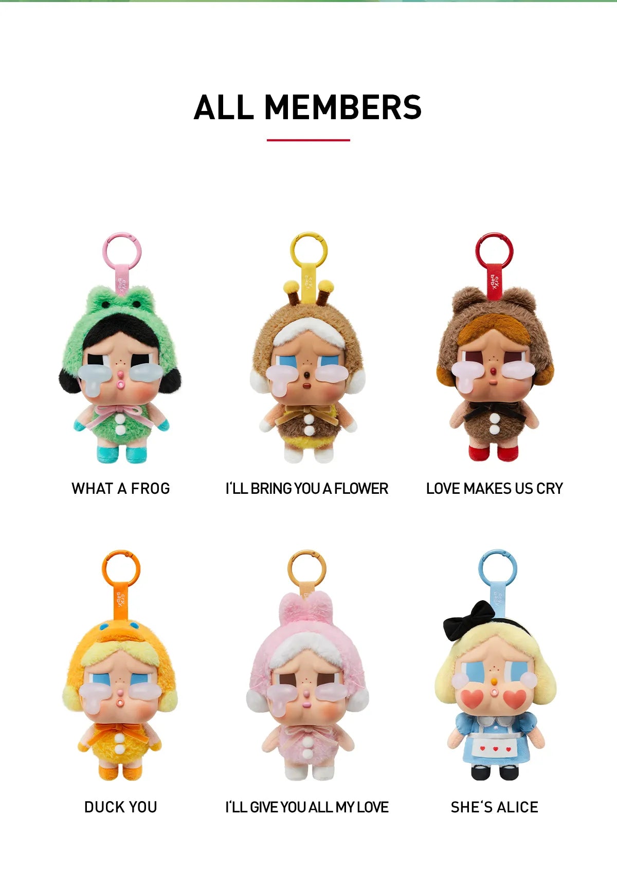 CRYBABY Crying Again Series Vinyl Face Plush Blind Box