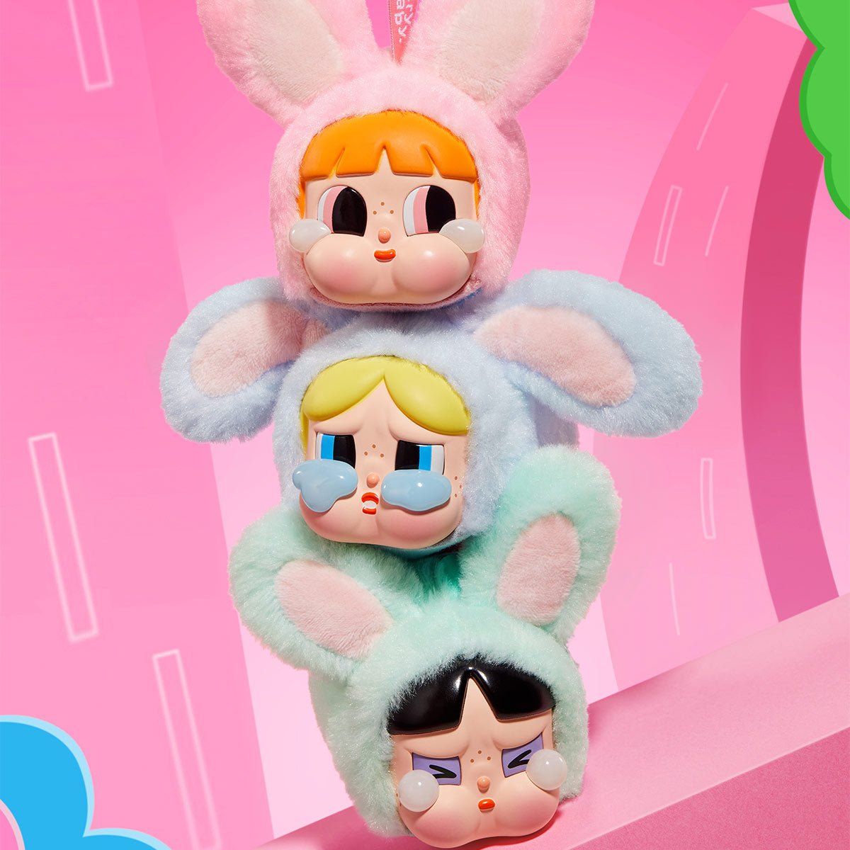 CRYBABY × The Powerpuff Girls Series Vinyl Plush Pendant Blind Box