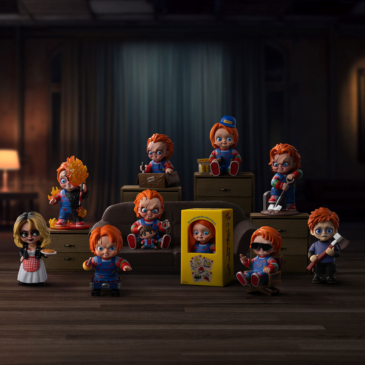 Chucky Franchise Series Figures - All