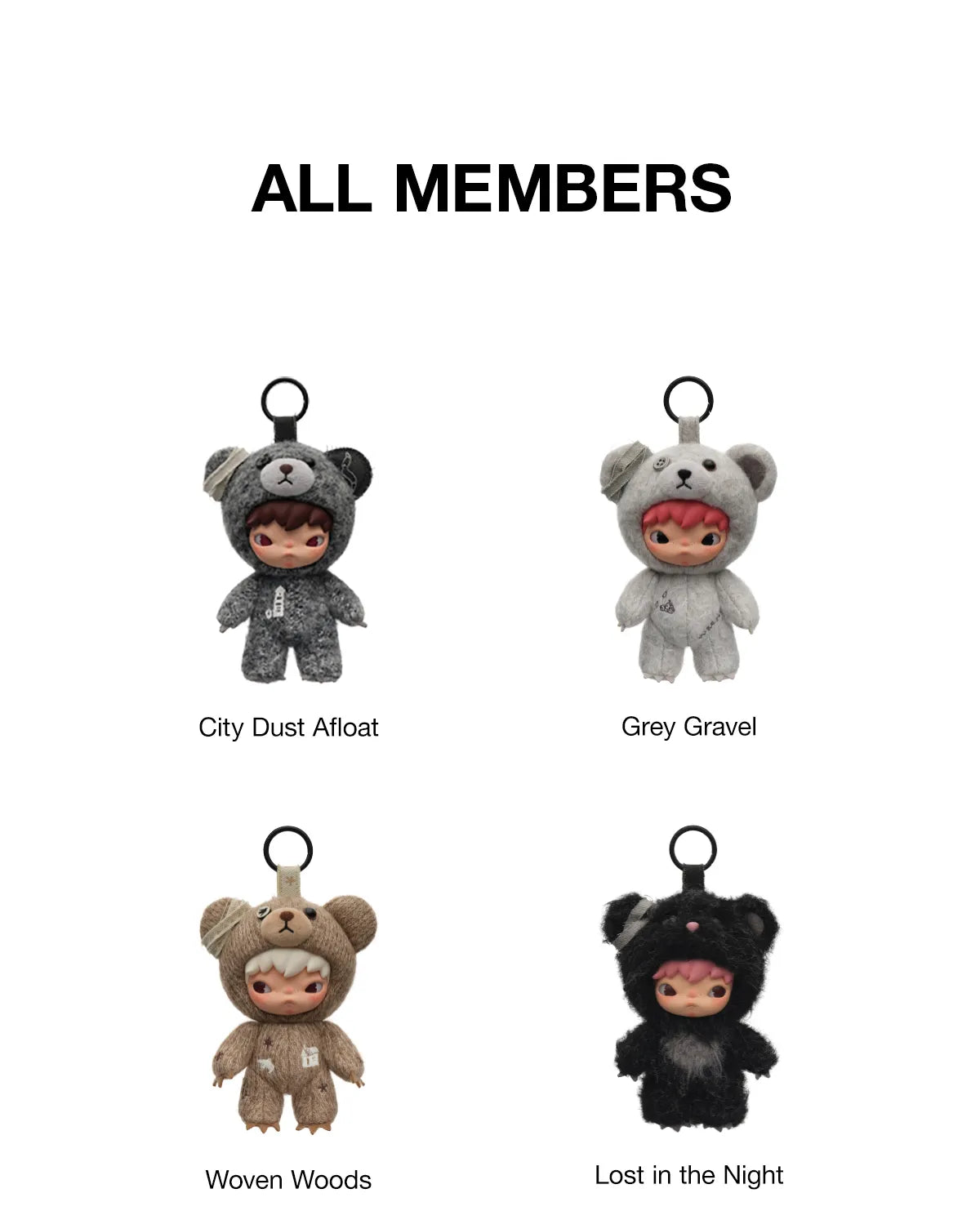 Hirono Road Journal Series Plush Doll Pendant Blind Box All Members 1