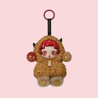 SKULL PANDA You Found Me Series Plush Doll Pendant - Pranky Peanut Front