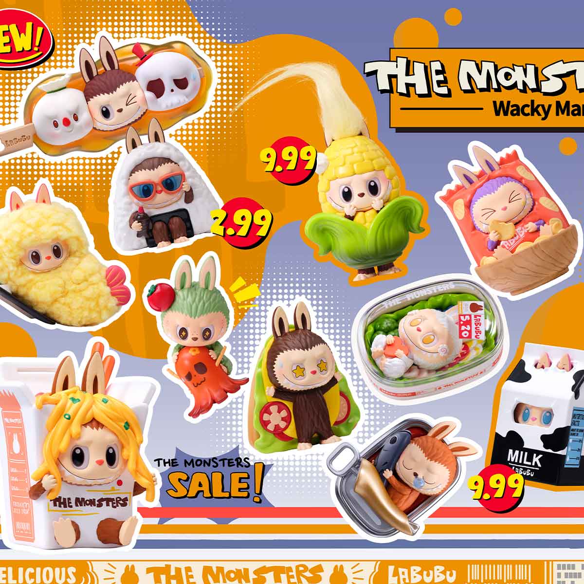 The Monsters Wacky Mart Series Figures