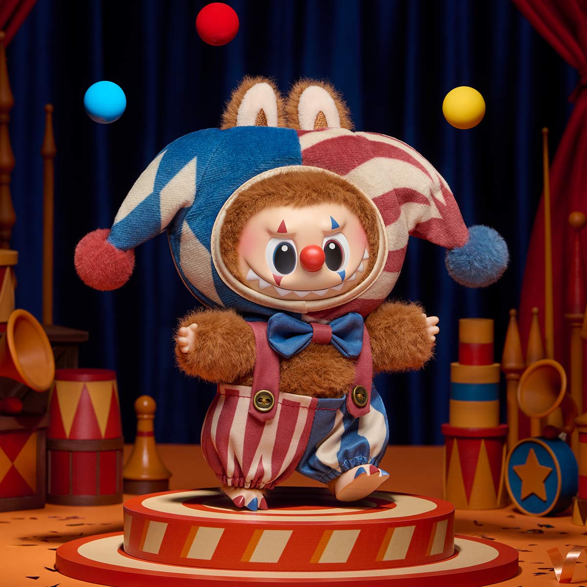 WHY SO SERIOUS Series-Vinyl Plush Pendant Blind Box - Labubu Juggling Clown