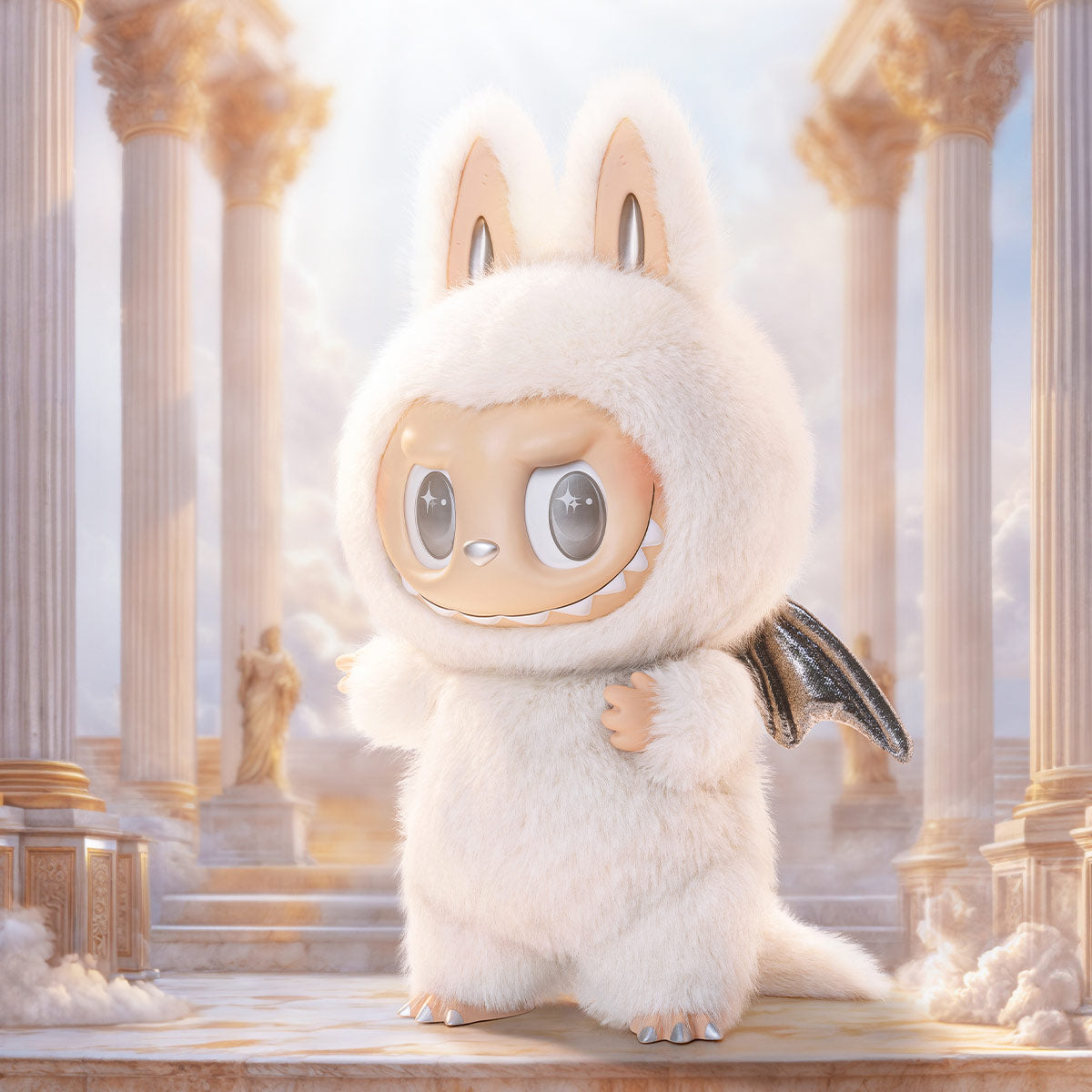 Zimomo Labubu Angel in Clouds 58cm