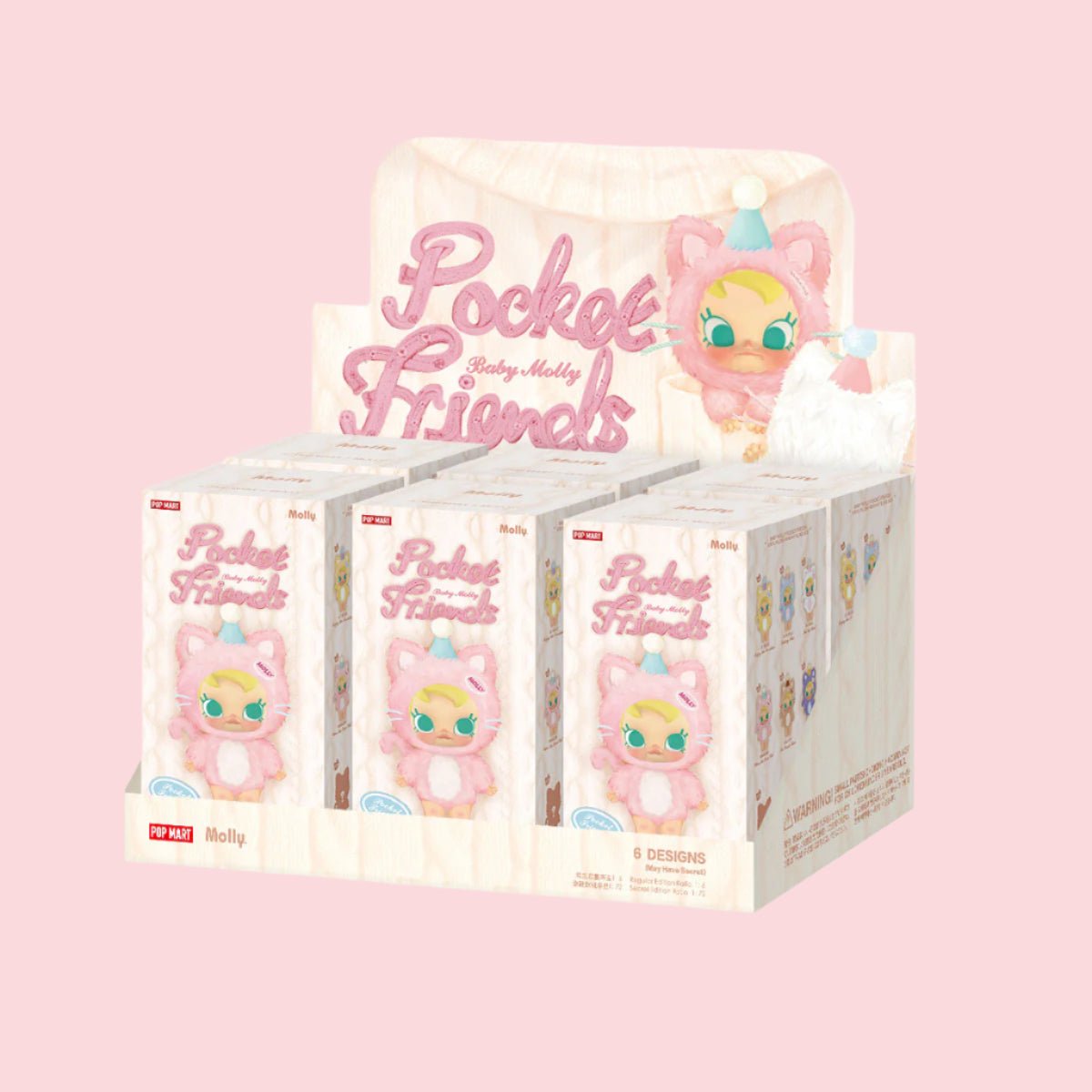 Baby Molly Pocket Friends Series Vinyl Plush Pendant Blind Box - Collectique