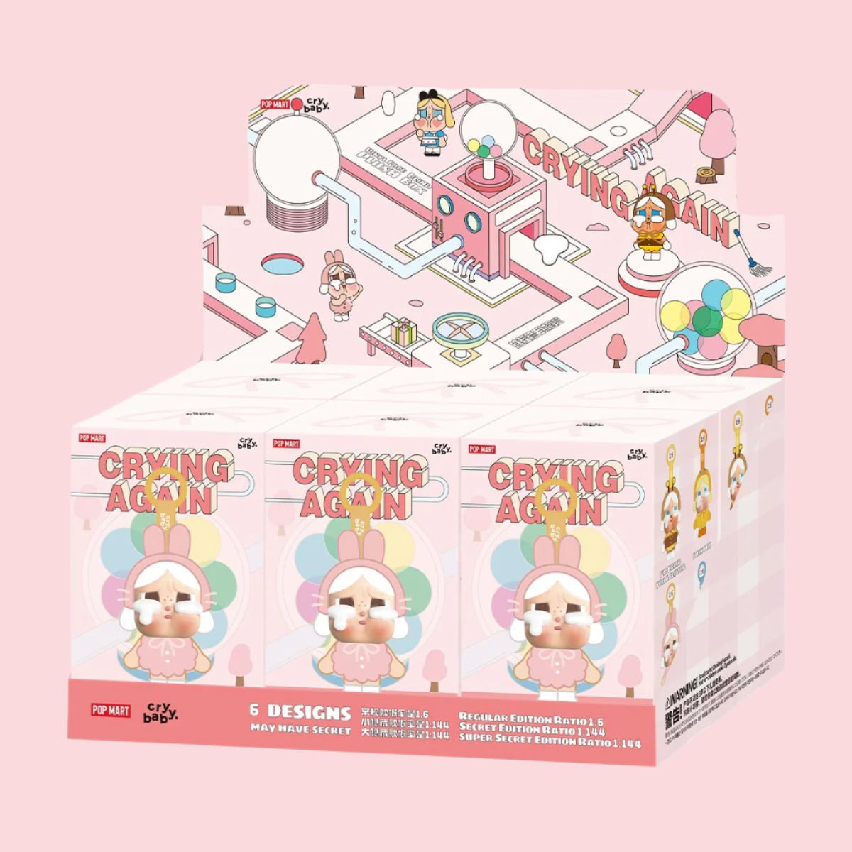 CRYBABY Crying Again Series Vinyl Face Plush Blind Box - Collectique