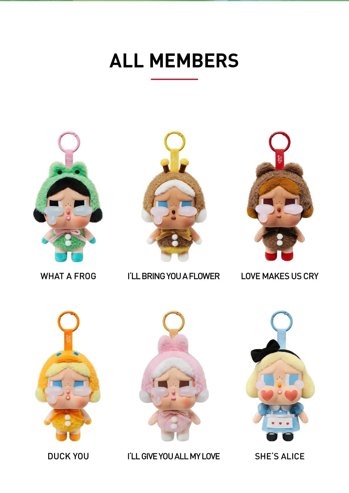 CRYBABY Crying Again Series Vinyl Face Plush Blind Box - Collectique