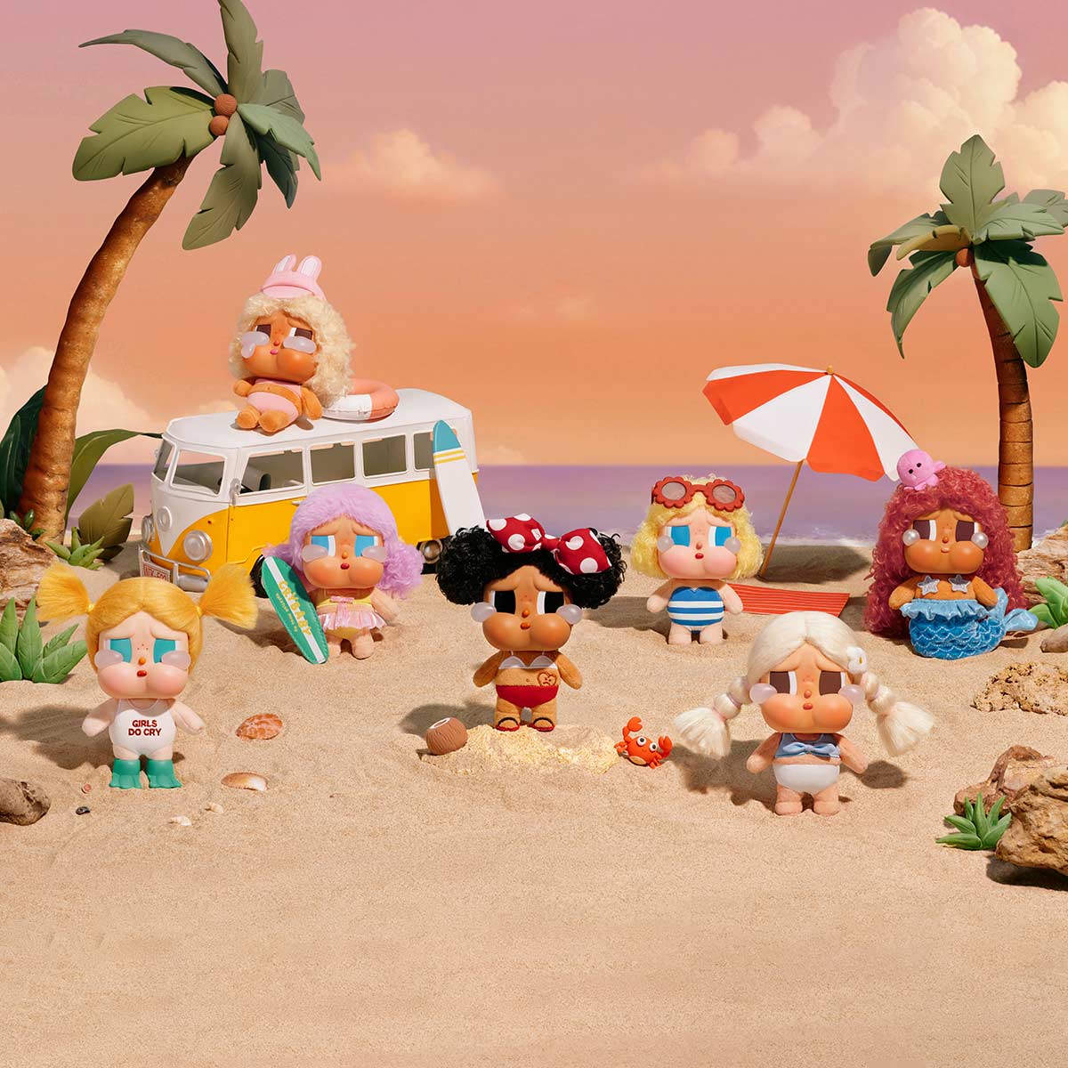 CRYBABY Vacation Mode On Series Plush Pendant Blind Box – Collectique