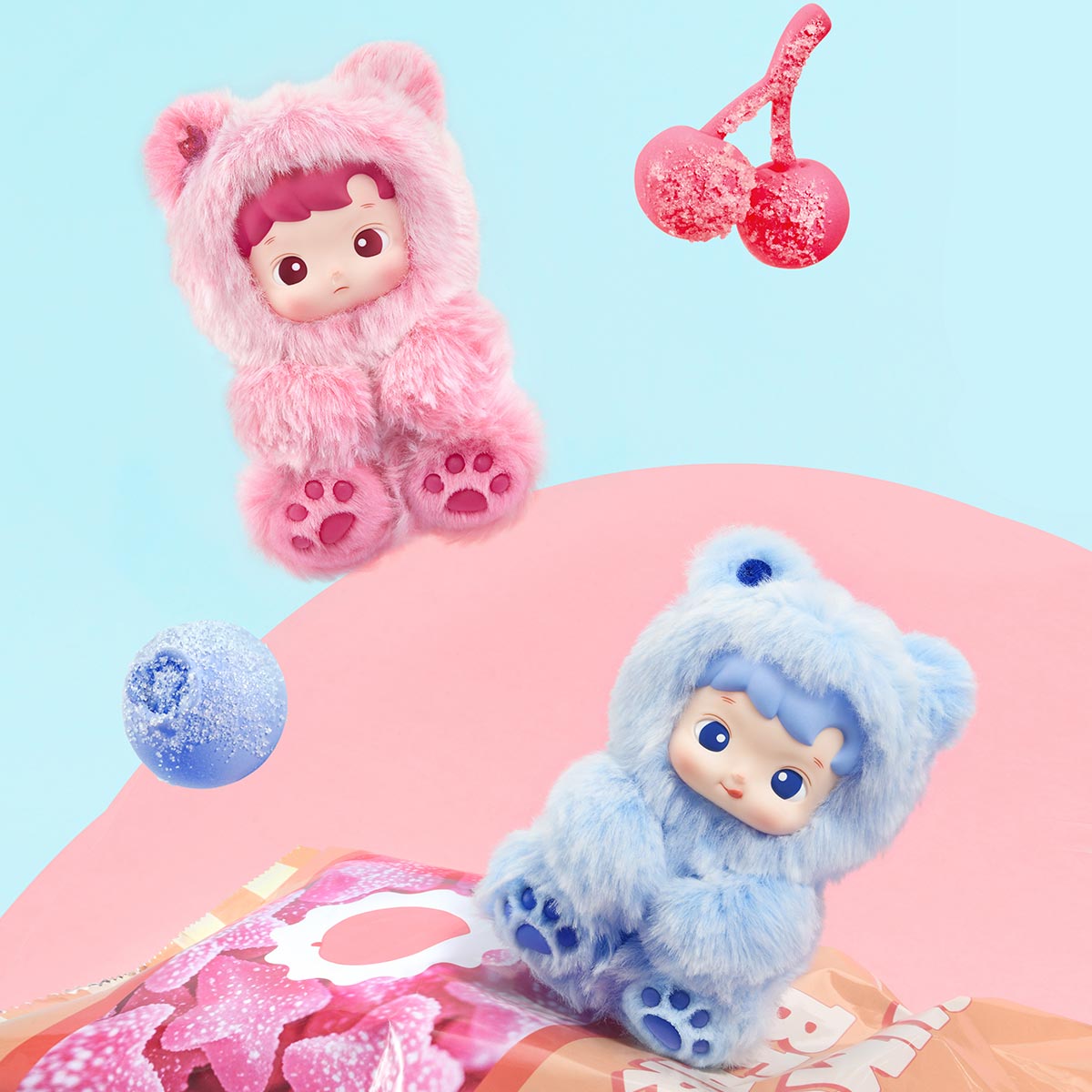 HACIPUPU Gummy Bear Series Vinyl Plush Pendant Blind Box - Collectique