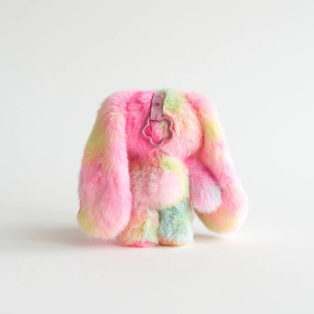 JUJU RAINBOW PLUSH KEYCHAIN BLIND BOX PASTEL RAINBOW BACK