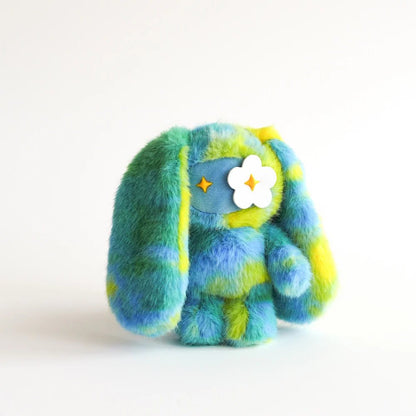 JUJU RAINBOW PLUSH KEYCHAIN BLIND BOX BLUE GREEN