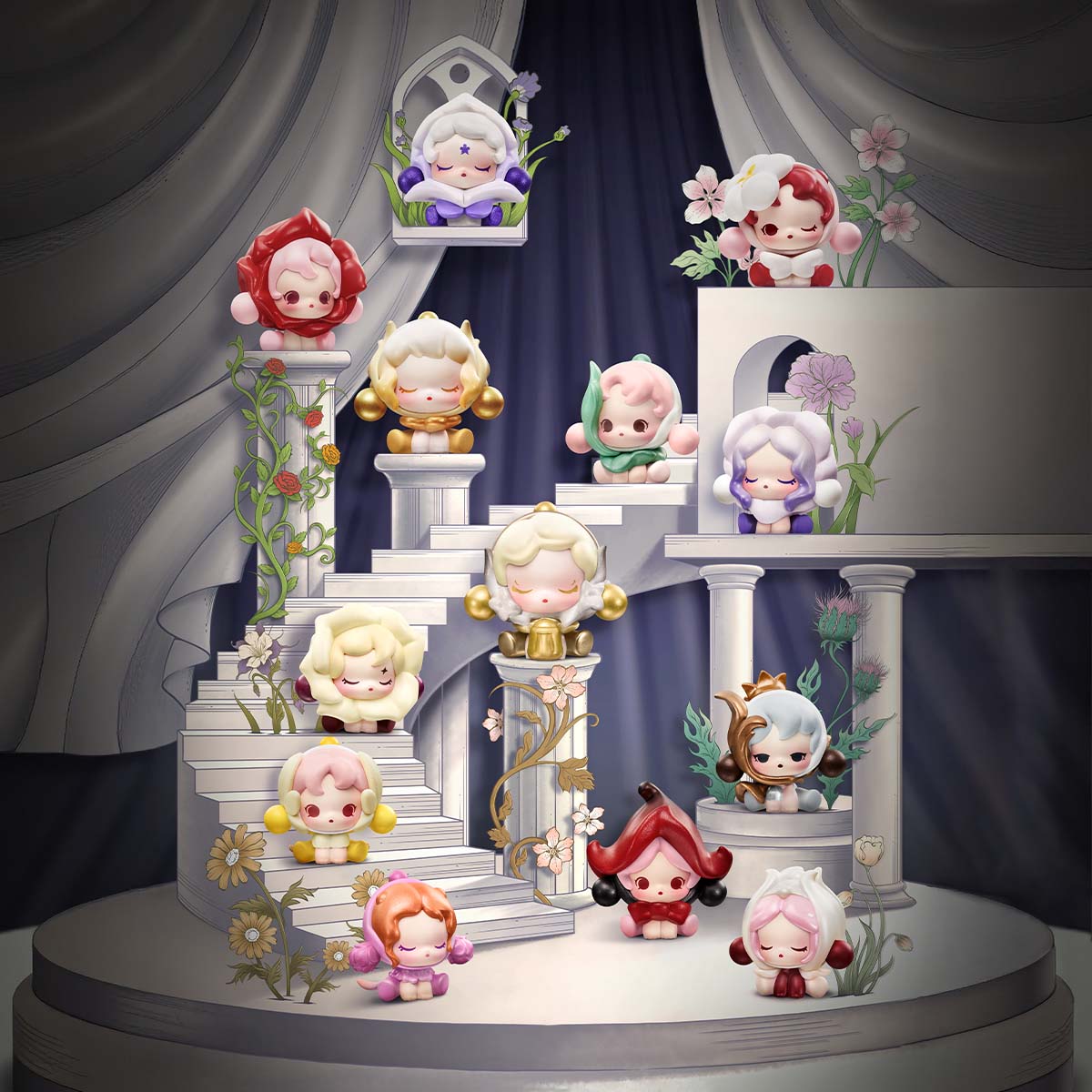 POP BEAN SKULLPANDA Petals in Four Acts Series