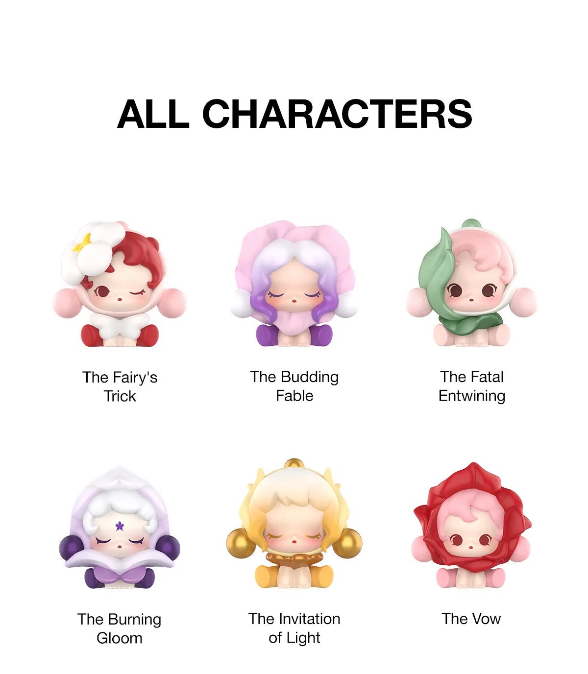 POP BEAN SKULLPANDA Petals in Four Acts Series Collection
