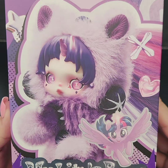 SKULLPANDA × My Little Pony Series Plush Doll Pendant Unboxing