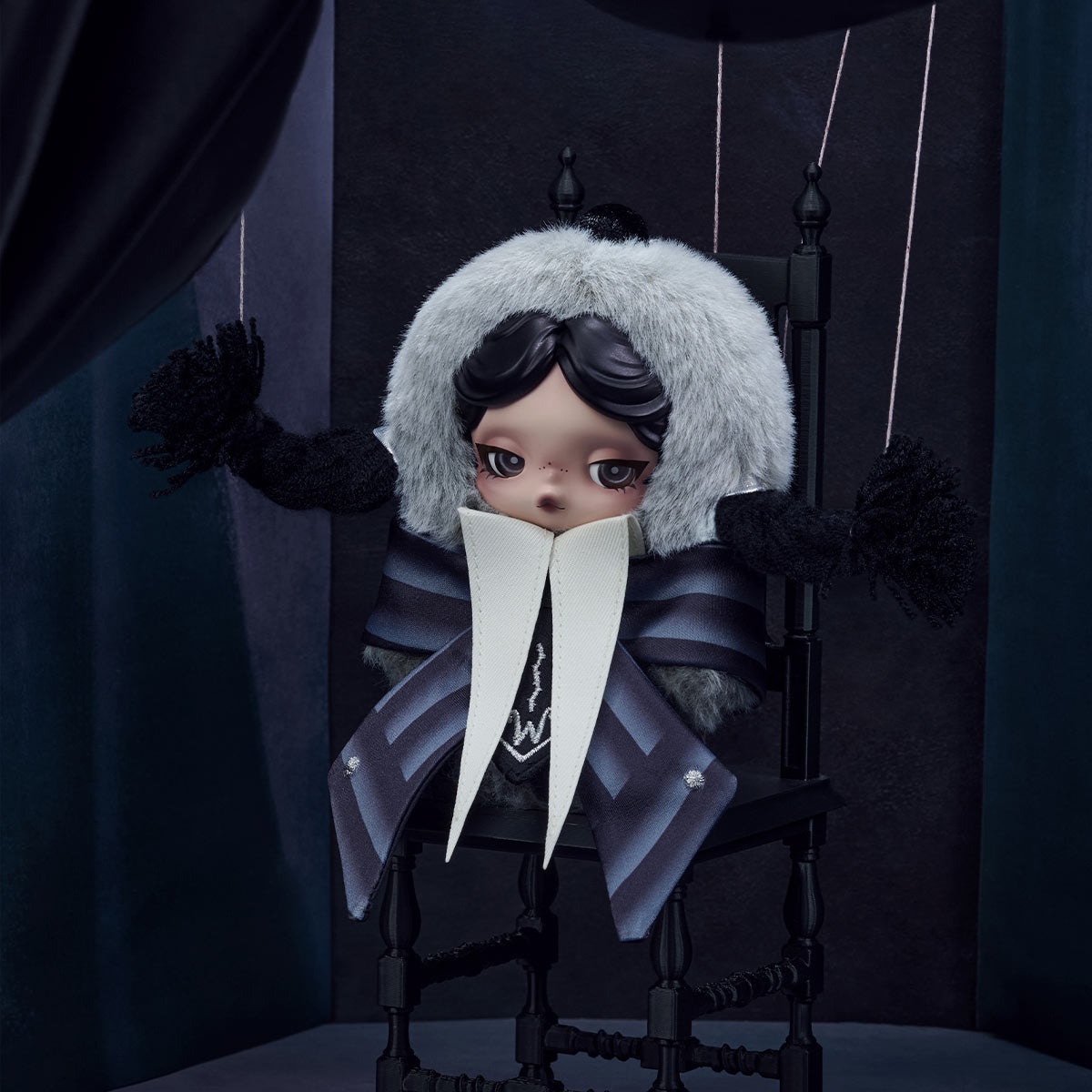 SKULLPANDA x Wednesday Plush (Nevermore Academy Uniform Version