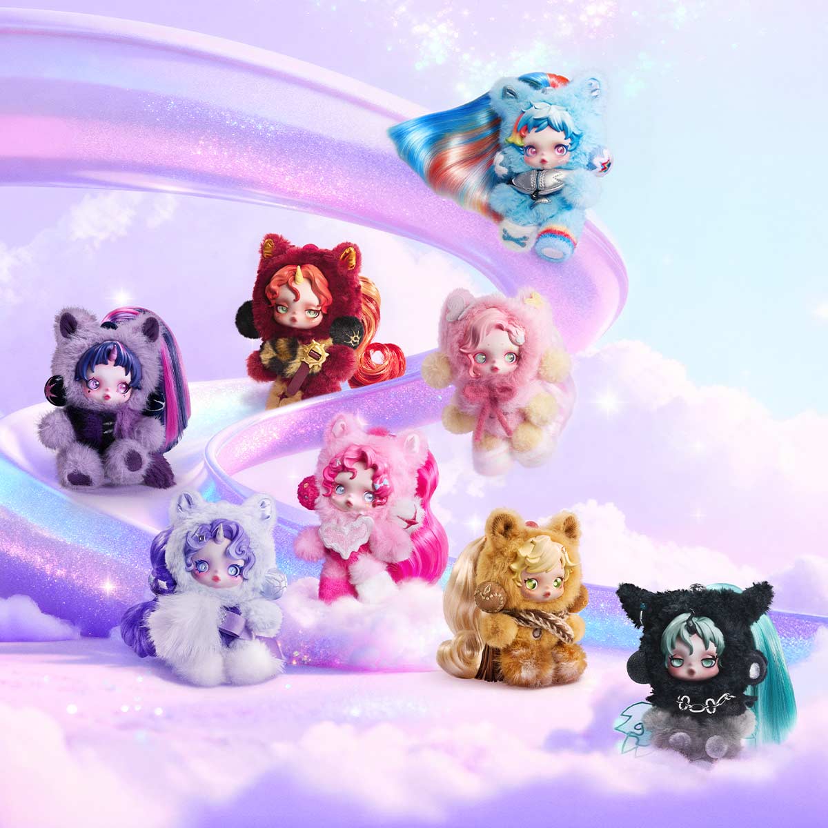 SKULLPANDA My Little Pony Series Plush Doll Pendant - ALL