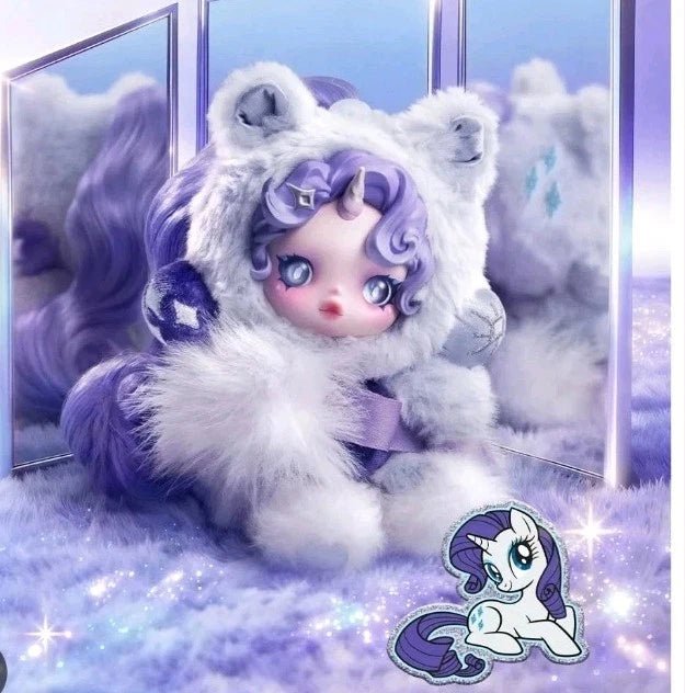 SKULLPANDA My Little Pony Series Plush Doll Pendant - Rarity