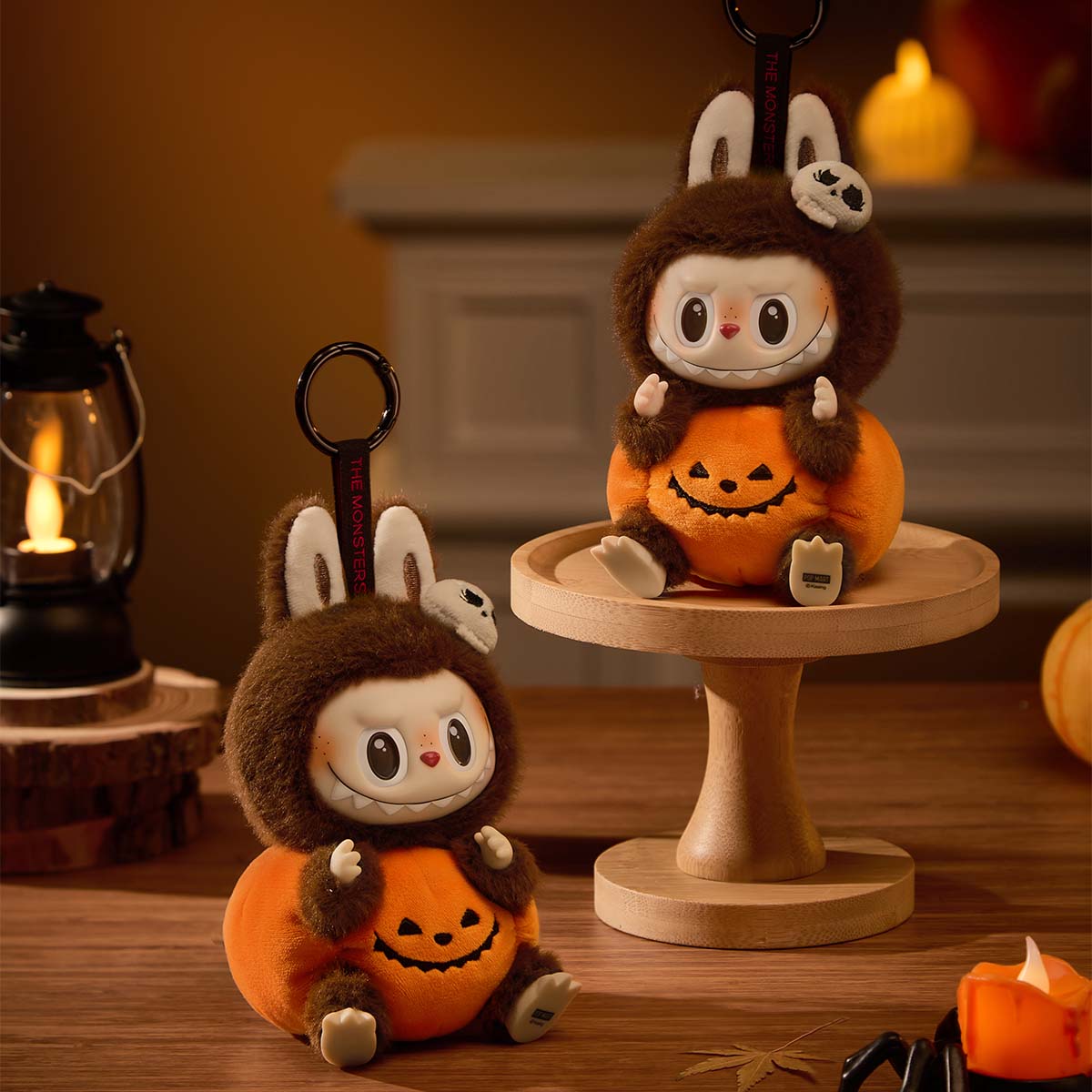 Happy Halloween Party Series Sitting Pumpkin LABUBU Vinyl Plush Pendant - Collectique
