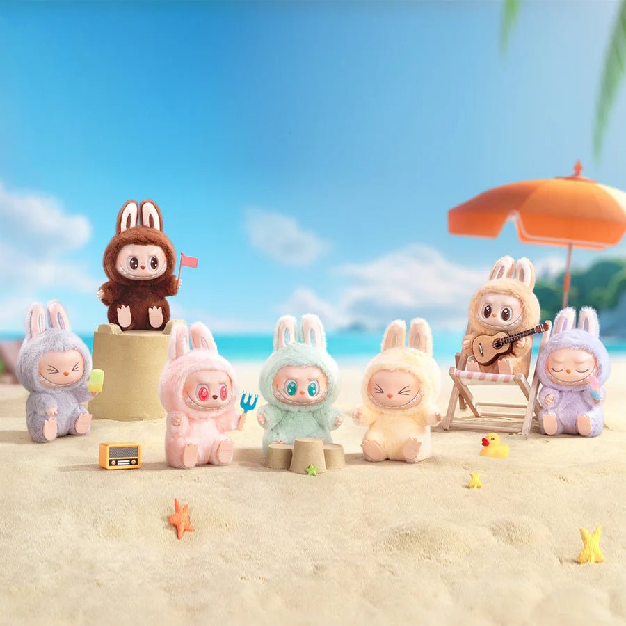 The Monsters LABUBU Have a Seat Series Plush Pendant Blind Box All at Beach - Collectique