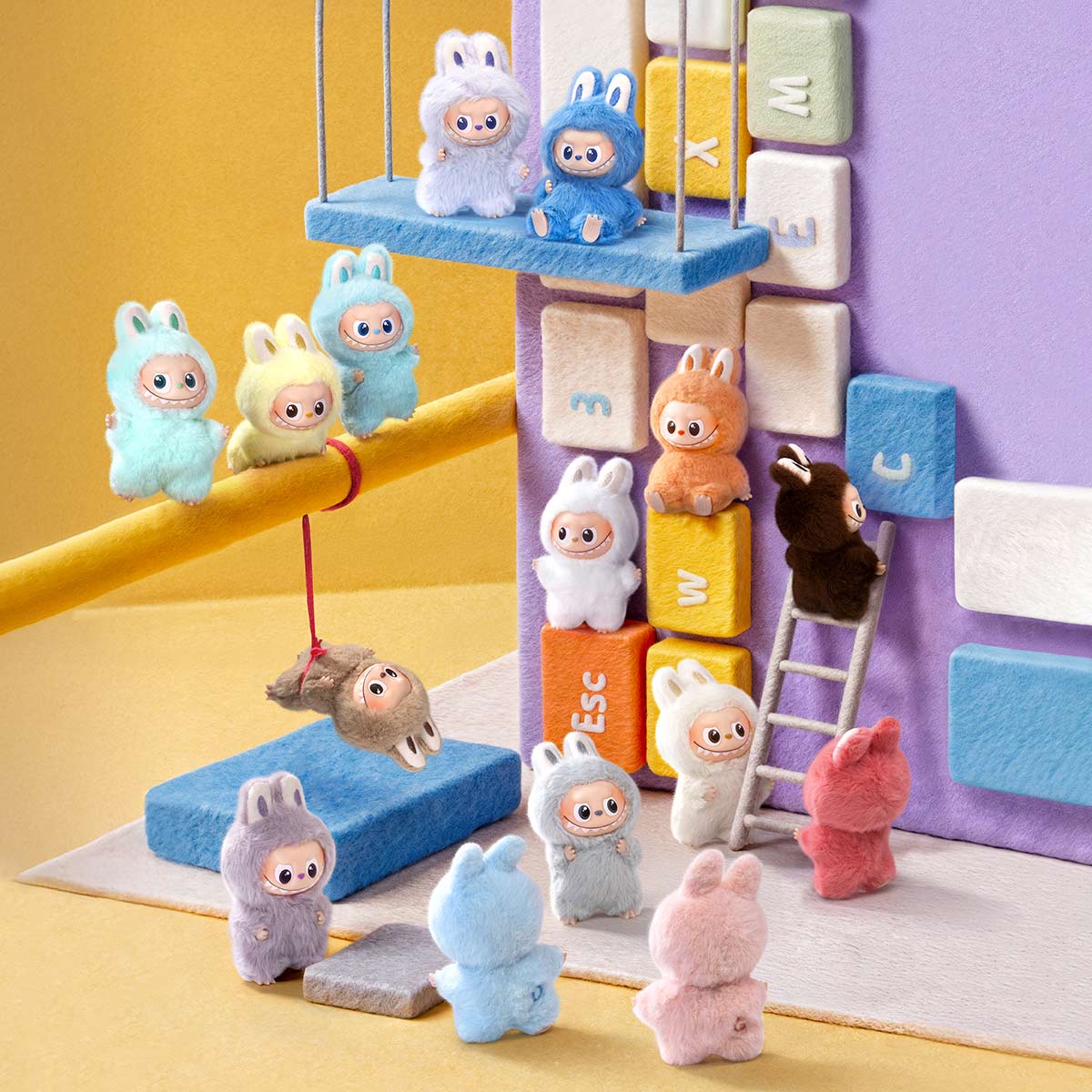 The Monsters LABUBU Pin For Love Series Vinyl Plush Pendant Blind Box (A - M) - Collectique