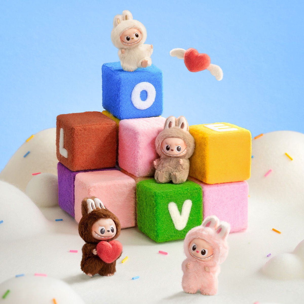 The Monsters LABUBU Pin For Love Series Vinyl Plush Pendant Blind Box (A - M) - Collectique