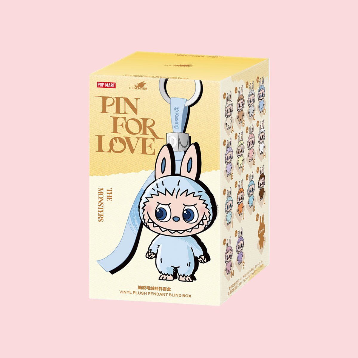 The Monsters LABUBU Pin For Love Series Vinyl Plush Pendant Blind Box (A - M) - Collectique