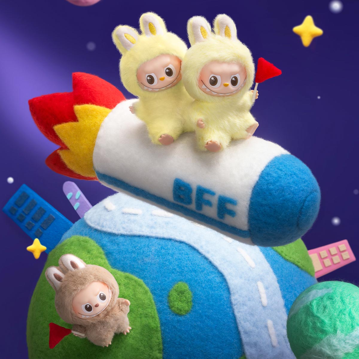 The Monsters LABUBU Pin For Love Series Vinyl Plush Pendant Blind Box (N - Z) - Collectique