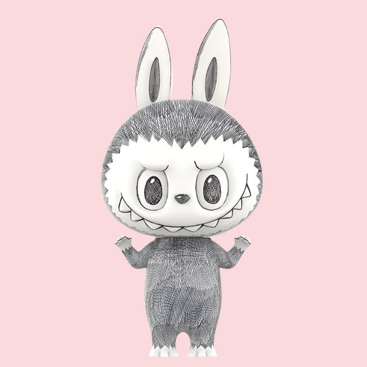 The Monsters MEGA LABUBU 400% Sketch - Collectique