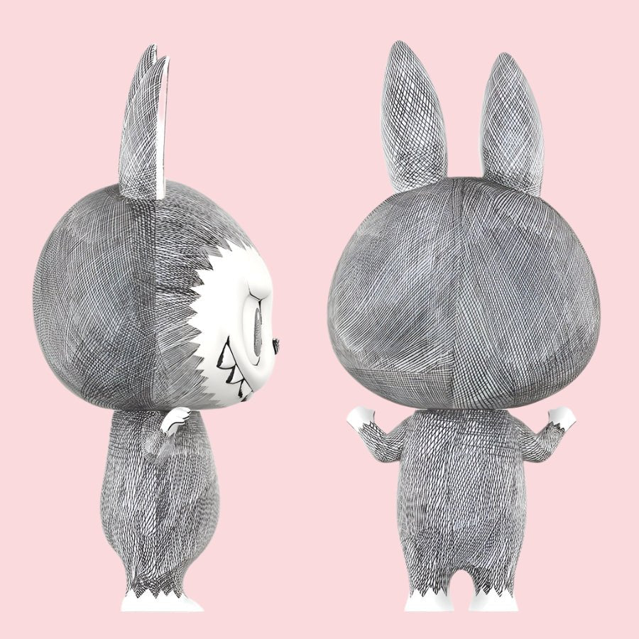 The Monsters MEGA LABUBU 400% Sketch - Collectique