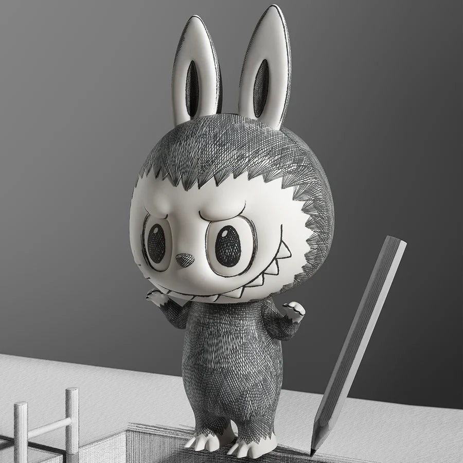 The Monsters MEGA LABUBU 400% Sketch - Collectique